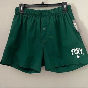 FDNY + J Crew Limited Edition Men’s Boxers Size Medium NWT in Green
